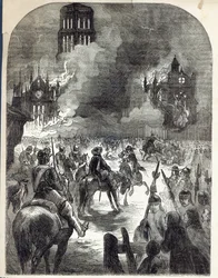 El incendio de la antigua catedral de San Pablo, 1666